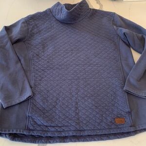 LL Bean navy Quilted sweatshirt size Large